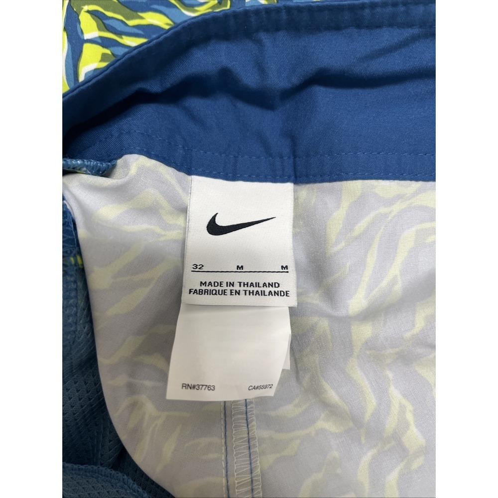 Nike Swim Volley Board Shorts Trunks Mens Size 32 NESSC518 Blue Green - Picture 3 of 3